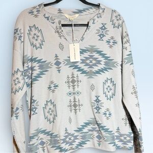 Lucky Brand Women's Split-Neck Henley Top - NWT